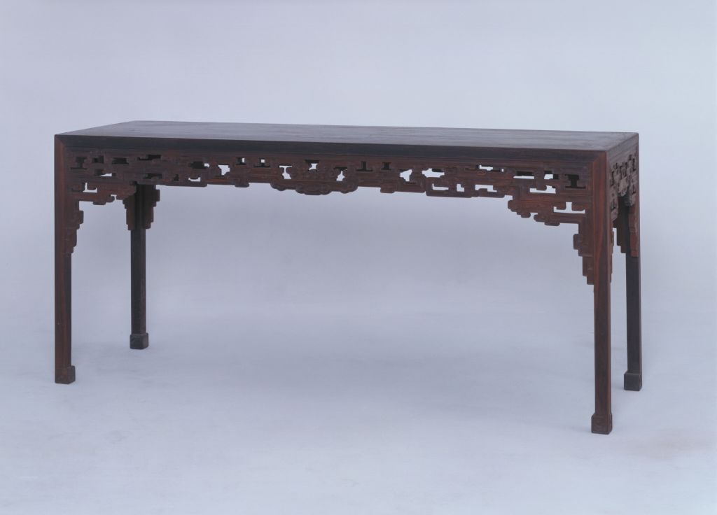 图片[1]-Red sandalwood carved long table-China Archive